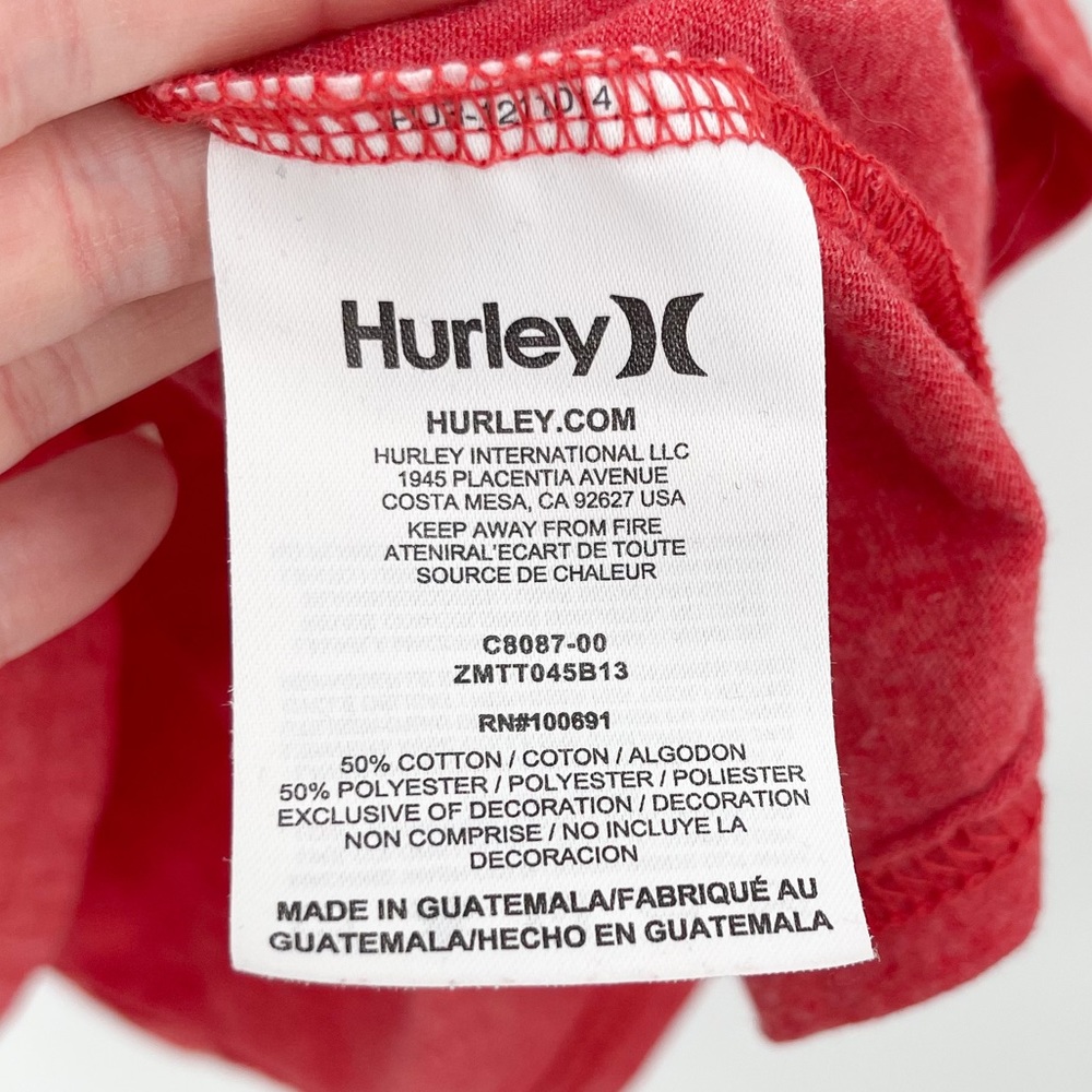 Hurley Heathered Red Tank Top Mens Size Medium - Picture 6 of 9